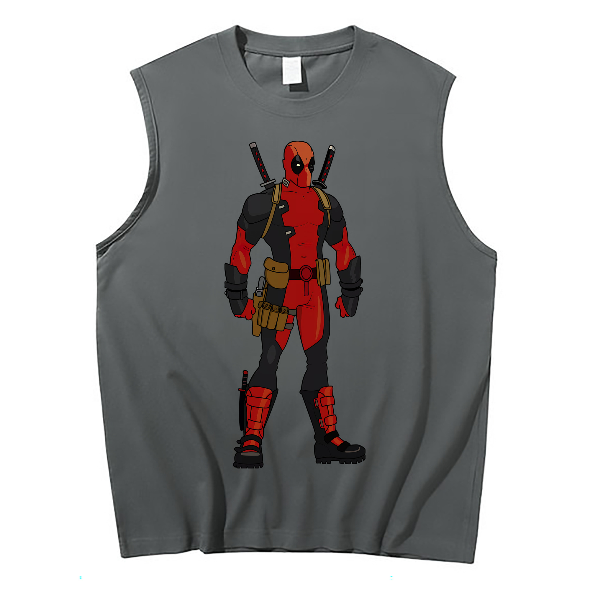 （画像用） Deadpool デッドプール コットン100％タンクトップ（フロントプリント）